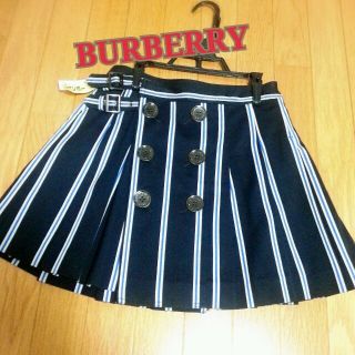 バーバリー(BURBERRY)のBURBERRY 巻きスカート プリーツ(ミニスカート)