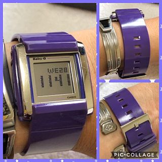 ジーショック(G-SHOCK)のCASIO baby-G 希少パープルカラー オシャレ 付属品つき 早い者勝ち♡(腕時計(デジタル))