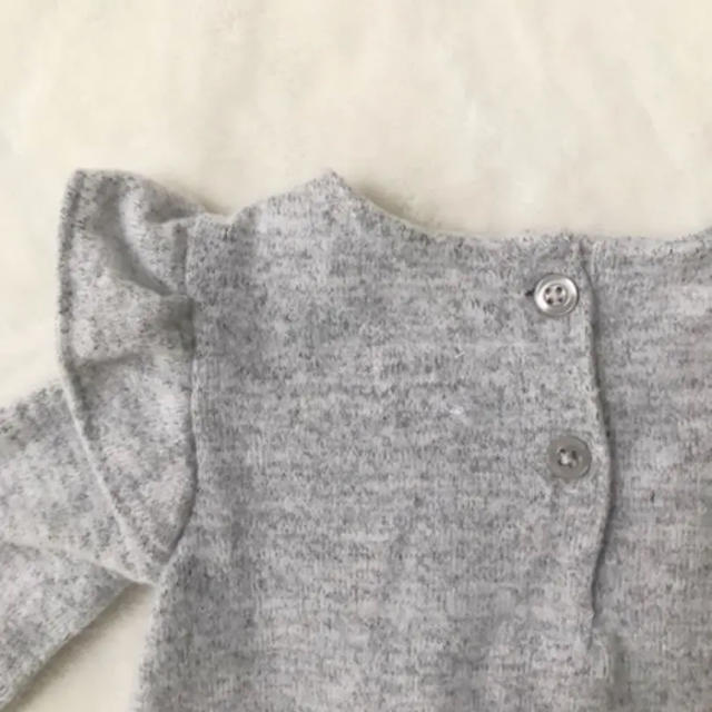 GAP(ギャップ)のbabygap 起毛フリルカバーオール 0-3m キッズ/ベビー/マタニティのベビー服(~85cm)(カバーオール)の商品写真