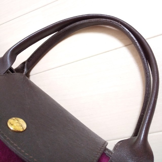LONGCHAMP(ロンシャン)のロンシャン トートバッグ スウェード 紫 レディースのバッグ(トートバッグ)の商品写真