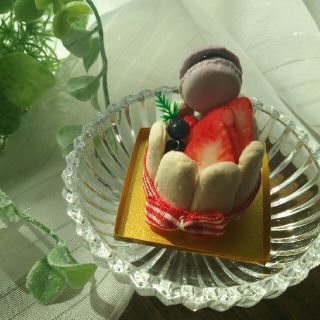 ミニチュアケーキのカードスタンド(ミニチュア)