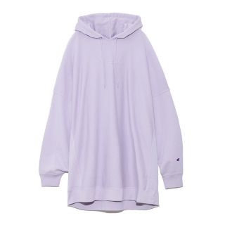 フレイアイディー(FRAY I.D)の新品未使用⭐️FRAY I.D×Champion ルーズフードワンピース PPL(ひざ丈ワンピース)