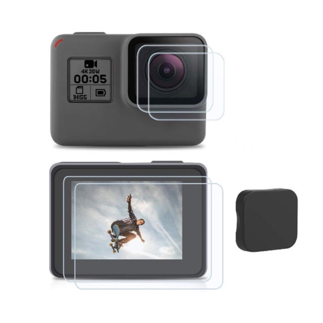 海外並行輸入正規品 GoPro ケース、レンズカバー付 + BLACK HERO7 - ビデオカメラ - www.qiraatafrican.com