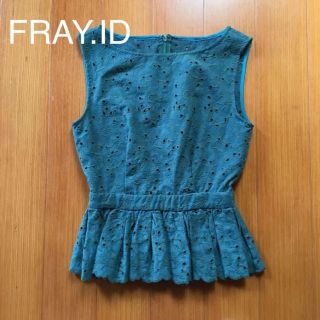 フレイアイディー(FRAY I.D)のFRAY.ID レースペプラム タンクトップ(シャツ/ブラウス(半袖/袖なし))