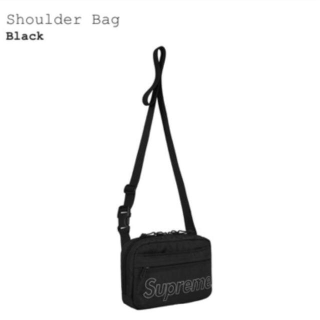 Supreme shoulder bag black 18fw 18aw 黒