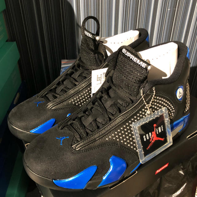 Supreme®/Nike® Air Jordan 14 28cm 黒