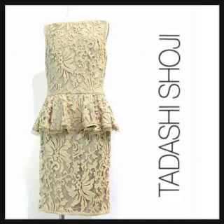 タダシショウジ(TADASHI SHOJI)の美品♡タダシショージ  ペプラムワンピ(ミディアムドレス)