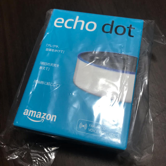 ECHO(エコー)のAmazon echo dot 第2世代 エコー アレクサ 新品未開封 スマホ/家電/カメラのオーディオ機器(スピーカー)の商品写真