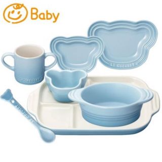 ルクルーゼ(LE CREUSET)の☆新品・未使用☆ ル・クルーゼ ベビー 7点セット(離乳食器セット)