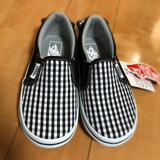 ヴァンズ(VANS)の【最終価格❗️】VANS キッズ ギンガムチェックスリッポン(スニーカー)