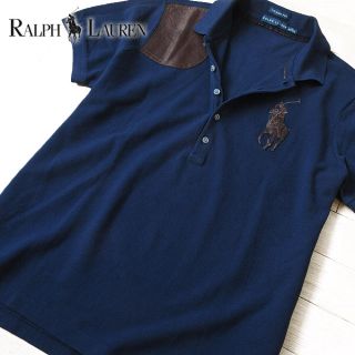 ラルフローレン(Ralph Lauren)の美品 XL ラルフローレン レディース ビッグポニーポロシャツ ネイビー(ポロシャツ)