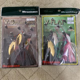 メガバス(Megabass)のメガバス スピナーベイト  V-FLAT & V-3 BULLET SHAD(ルアー用品)