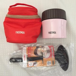 サーモス(THERMOS)の【値下げ】サーモス スープジャー・ケース&マグカップ&ランチバッグセット(弁当用品)