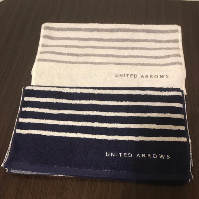 UNITED ARROWS(ユナイテッドアローズ)の【新品・未使用】UNITED ARROWSフェイスタオル2枚組 インテリア/住まい/日用品の日用品/生活雑貨/旅行(タオル/バス用品)の商品写真