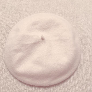 サマンサモスモス(SM2)の白ベレー帽 値下げ中(ハンチング/ベレー帽)