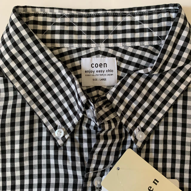 coen(コーエン)のcoen ギンガムチェックシャツ Ｌサイズ メンズのトップス(シャツ)の商品写真