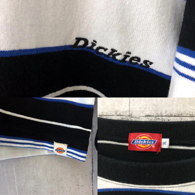 Dickies(ディッキーズ)の【訳あり】ディッキーズ ボーダー ロンT ビッグサイズ 長袖 メンズのトップス(Tシャツ/カットソー(七分/長袖))の商品写真