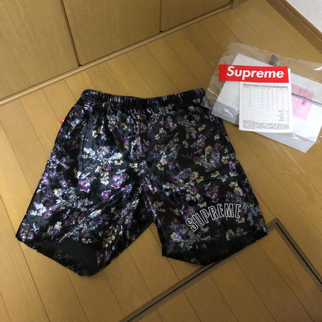 supreme floral velour shortショートパンツ