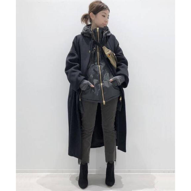 新品未使用☆アパルトモン☆ Oversized LAMB Coat/ブラック