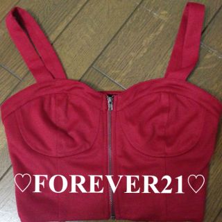 フォーエバートゥエンティーワン(FOREVER 21)のFOREVER21☆コルセット風キャミ(キャミソール)