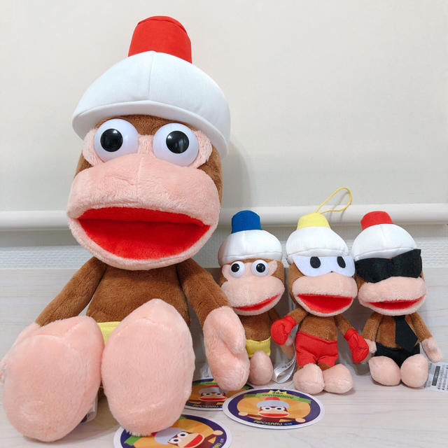 サルゲッチュ ピポサル BIGぬいぐるみ&大きめマスコット4点 サルゲッチュ ピポサル BIGぬいぐるみ&大きめマスコット4点