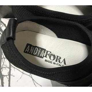 新品メゾン品質AndiaFora アンディアフォラ スニーカー未使用イタリア製
