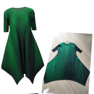 プリーツプリーズイッセイミヤケ(PLEATS PLEASE ISSEY MIYAKE)のプリーツプリーズ オルトネオン 美品 ワンピース イッセイミヤケ me  BAO(ひざ丈ワンピース)