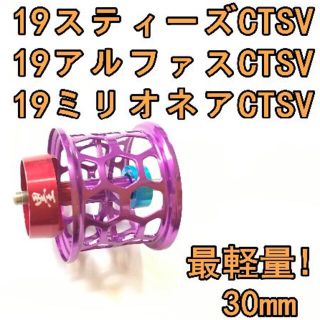 ダイワ(DAIWA)の19 スティーズ アルファス ミリオネア CT SV フィネスプール パープル(リール)