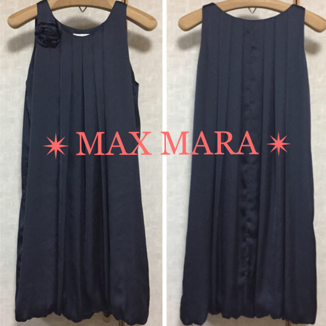 【Max Mara】ノースリーブ ワンピース ドレス