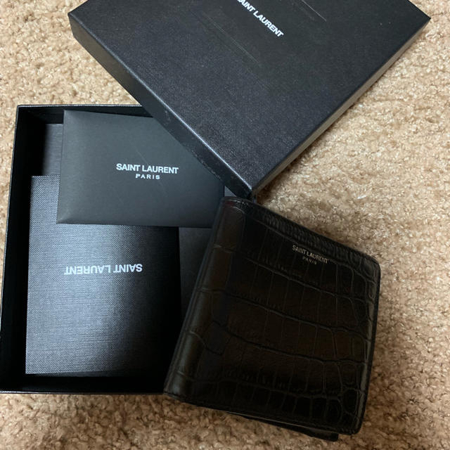 Saint Laurent(サンローラン)のサンローラン２つ降り財布 メンズのファッション小物(折り財布)の商品写真