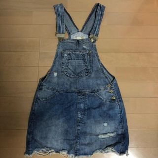 ザラ(ZARA)の【すー様専用】ZARA TRF サロペットスカート(ミニワンピース)