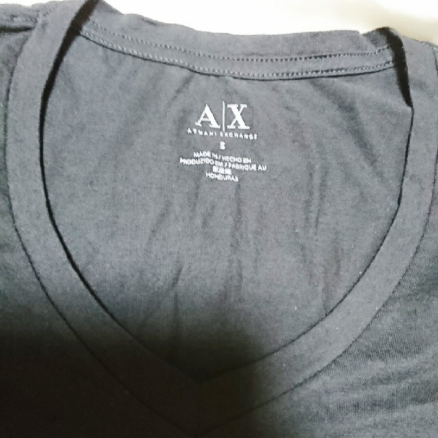 ARMANI EXCHANGE(アルマーニエクスチェンジ)のアルマーニエクスチェンジ カットソー 黒 レディースのトップス(Tシャツ(半袖/袖なし))の商品写真