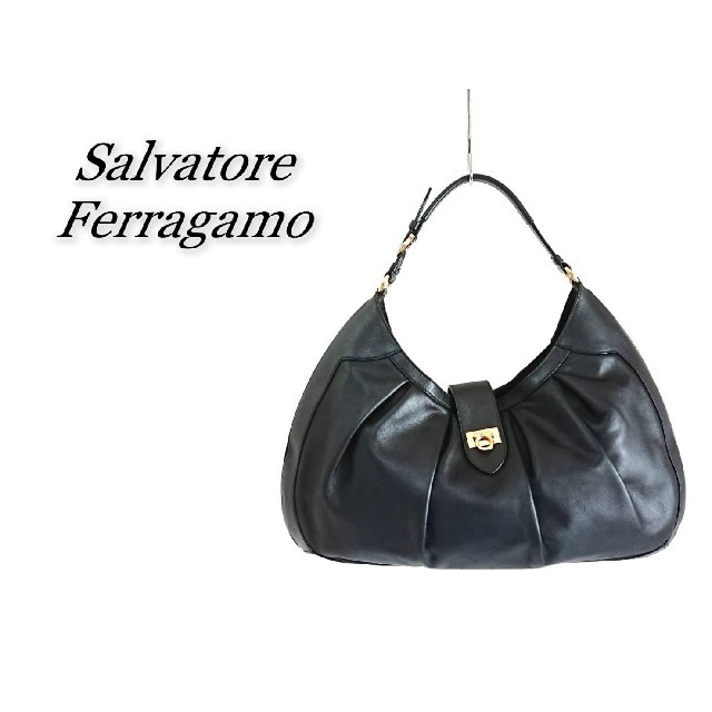 レディースSalvatore Ferragamo フェラガモ ハンドバッグ ブラック