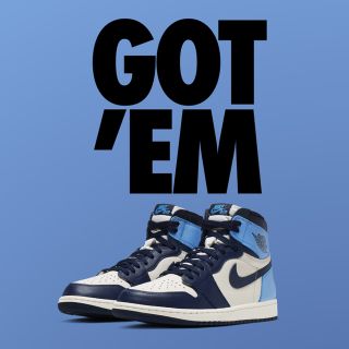 ナイキ(NIKE)の購入済 NIKE AIR JORDAN 1 OG HIGH OBSIDIAN(スニーカー)