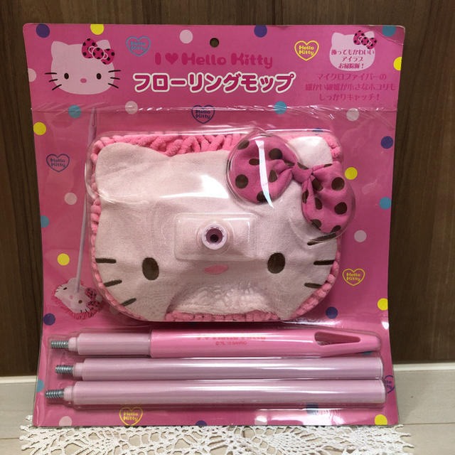 【新品・未使用】ハローキティ❤︎フローリングモップ❤︎ピンク❤︎