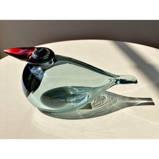 イッタラ(iittala)の①クイーンフィッシャー シーブルー 2019 オイバトイッカ  バード イッタラ(置物)