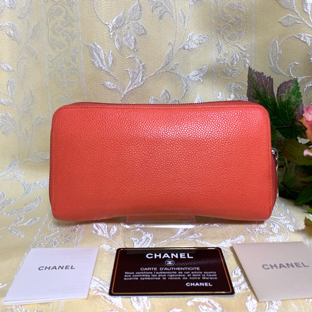 CHANEL(シャネル)のお値下げ！CHANEL☆ キャビアスキン ラウンドファスナー 長財布♡正規品 レディースのファッション小物(財布)の商品写真