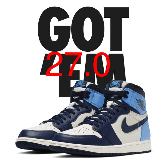 NIKE AIR JORDAN 1 RETRO HIGH OBSIDIAN