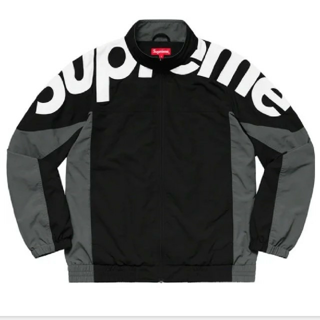 supreme Shoulder logo Track jacket L 黒