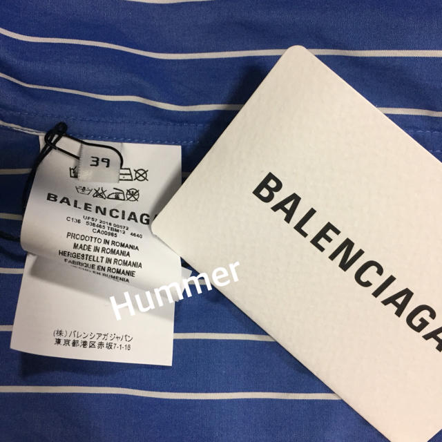 Balenciaga(バレンシアガ)の France Lover様  バレンシアガ バックロゴ シャツ 新品 メンズのトップス(シャツ)の商品写真