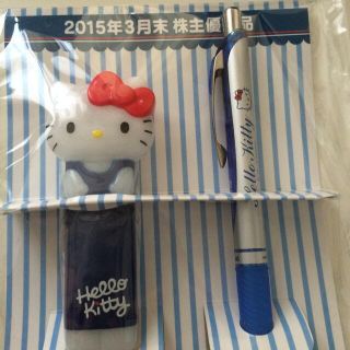 非売品 キティ 印鑑ケース&ボールペン♡(その他)