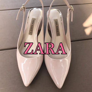 ザラ(ZARA)のZARA BASIC 36(23センチ)♡ピンクベージュパンプス(ハイヒール/パンプス)