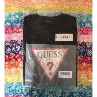 ゲス(GUESS)の新品タグ付き レディース GUESS サイズXS ブラック ロゴT(Tシャツ(半袖/袖なし))