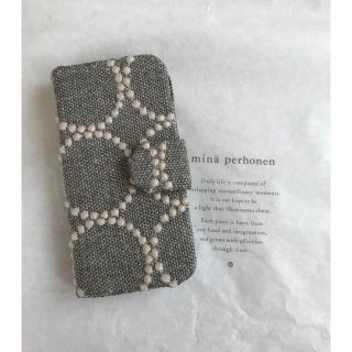 ミナペルホネン(mina perhonen)の495*現品  iPhone7/8手帳型ケース♡ミナペルホネン(iPhoneケース)