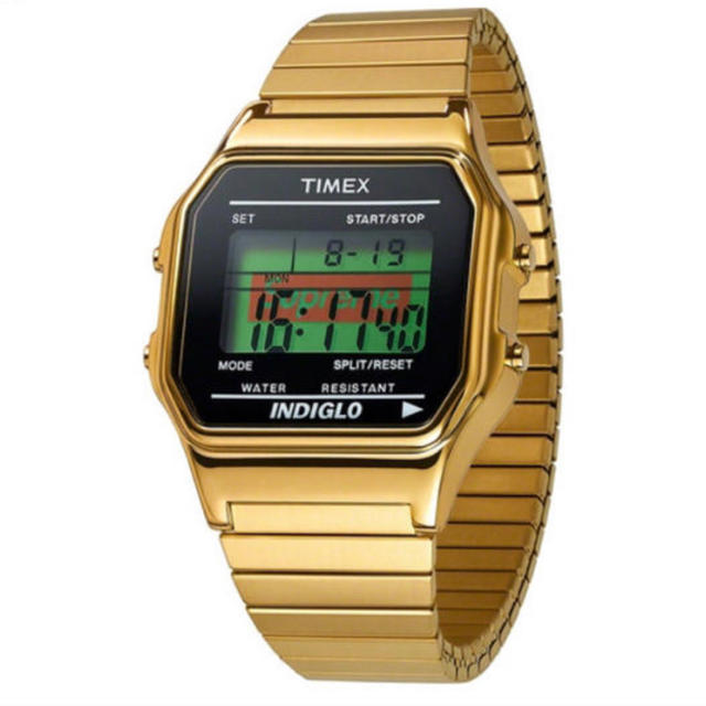 Supreme Timex Digital Watch Gold タイメックス
