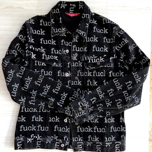 【直営店購入・美品】supreme fuck denim jacketジャケット/アウター