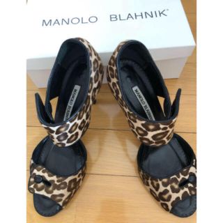 マノロブラニク(MANOLO BLAHNIK)のMANOLO BLAHNIK サンダル 38ハーフ(サンダル)