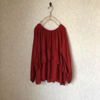 ネストローブ(nest Robe)のnest robe  ネストローブ  テラコッタオレンジ ブラウス(シャツ/ブラウス(長袖/七分))