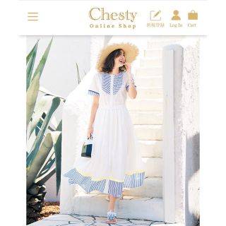 チェスティ(Chesty)のChesty ストライプワンピース(ロングワンピース/マキシワンピース)