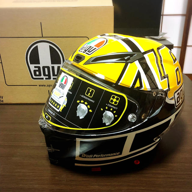 バイクヘルメット【新品】agv ヘルメット CORSA R / ROSSI GOODWOOD